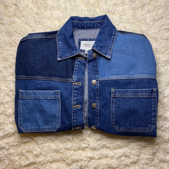 đź’™Forever 21 denim jacket jacket! SIZE Sđź’™ - Picture 3 of 4